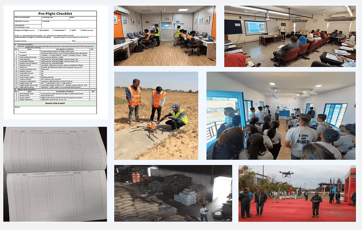 Field research collage