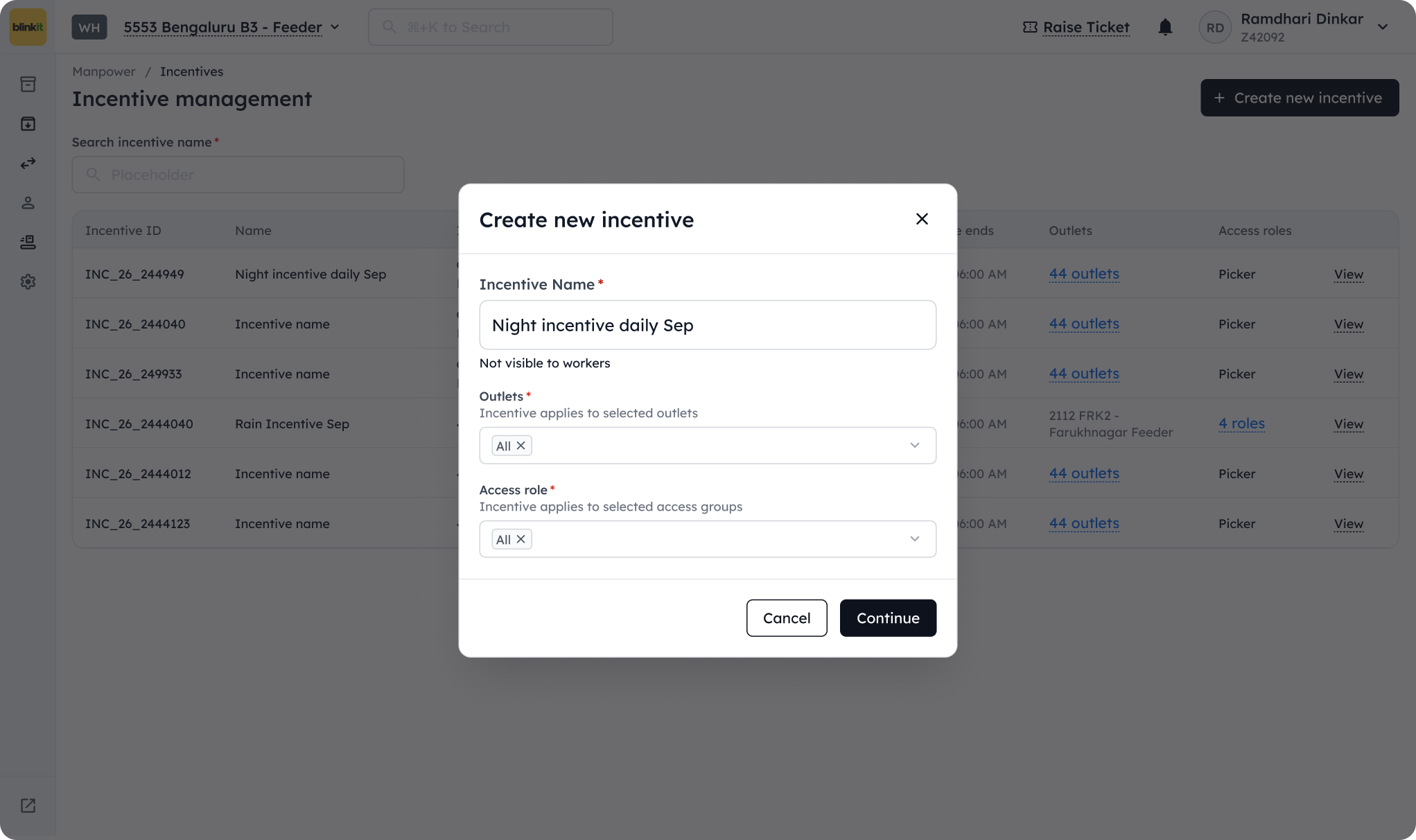 Offer configuration dashboard, screen 2 of 7